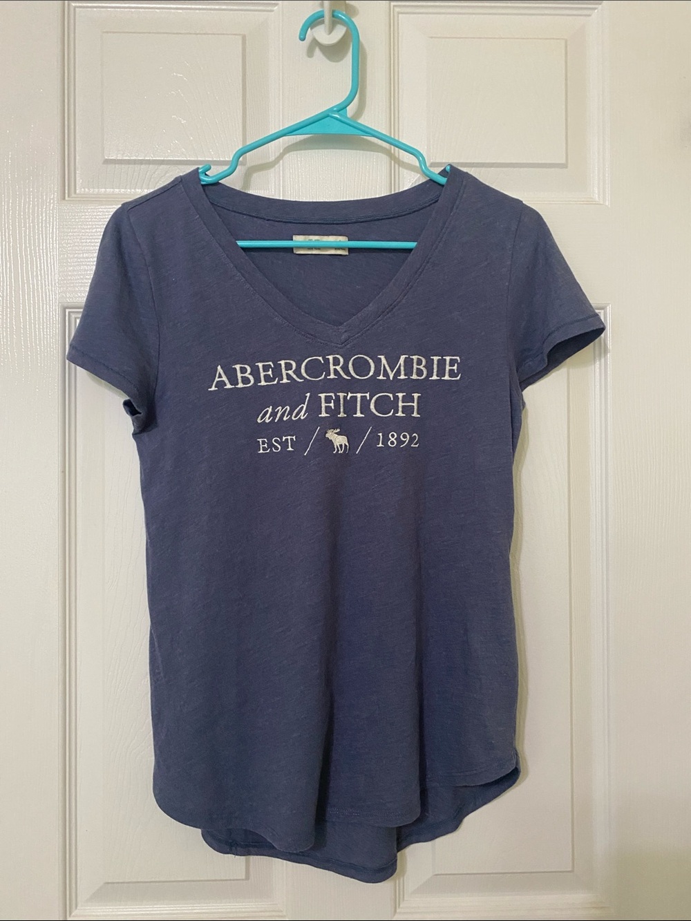 Abercrombie & Fitch Logo V Neck Tee